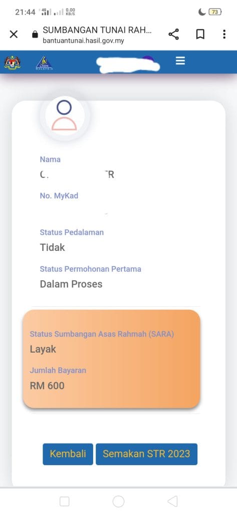 Cara Semakan SARA 2024